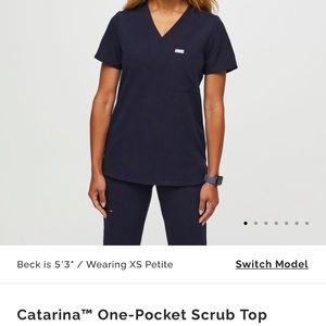 Figs Scrub Set - navy